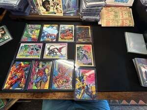 1994 Fleer Marvel Trading Cards Lot - Spider-Man, X-Men, Carnage, Cyclops